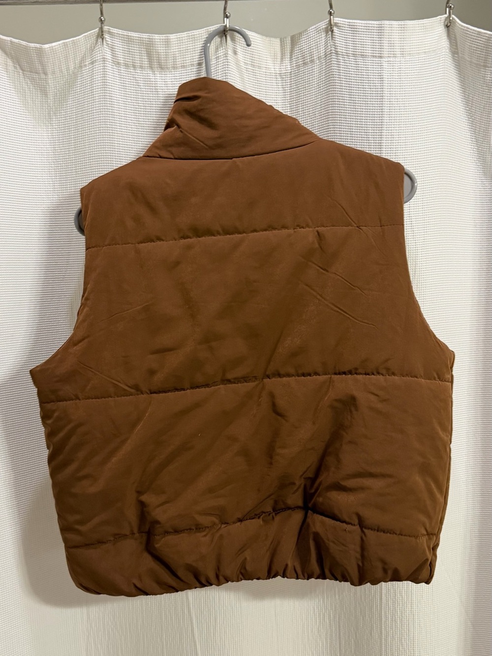 Brown Puffer Vest - Picture 2 of 4